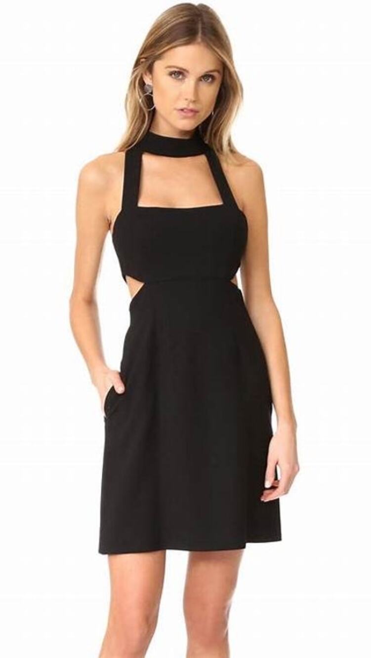 JILL STUART Black Cutout Mini Dress Size 2